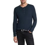 John Varvatos Men's Carver Henley, Ink Blue, Medium