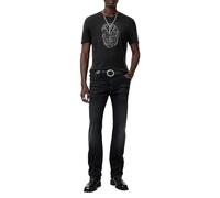 John Varvatos Men's Chain Skull Tee, Black, S
