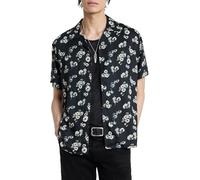 John Varvatos Men's Dan Shirt, Black Multi, S