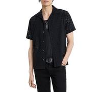 John Varvatos Men's Dan Shirt, Black, S