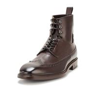 John Varvatos Men's Harrison Wingtip Boot, Wood Brown, 9 UK
