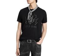 John Varvatos Men's Let It Rock Tee, Black, XL