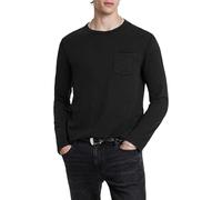 John Varvatos Men's Sid Long Sleeve Tee, Black, XS