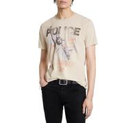 John Varvatos Men's The Police Tour Tee, Almond, S