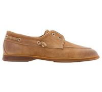 John Varvatos Men's Thompson Yacht Venetian Boat Shoe, Wood Brown, 10.5 UK