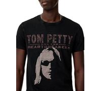 John Varvatos Men's Tom Petty Applique Tee, Black, Medium