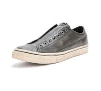 John Varvatos Men's Vulc Laceless Low Top Sneaker, Steel Grey, 9.5 UK