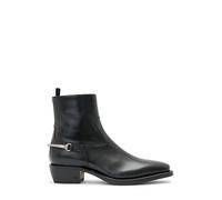John Varvatos Men's Walker Bit Boot Western, Black, 9.5