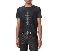 John Varvatos Men's Wrought Iron Tee, Black, XS