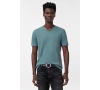John Varvatos Miles Slub V-neck With Cut Raw Edge Fog size XS | Basic T-Shirts Outlet | Men | White XS