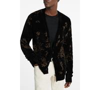 John Varvatos Raven Ls Cardigan With Confetti Jacquard Black size XXL | Cardigans Outlet | Men | White XXL
