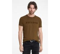 John Varvatos Ss Crew Tee - Cracked Freedom Lt Brown size XL | Print T-Shirts Outlet | Men | Brown XL