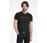 John Varvatos Ss Crew Tee - Peace Charcoal size S | Print T-Shirts Outlet | Men | Black S