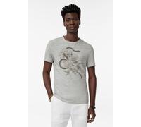 John Varvatos Ss Crew Tee - Snake Floral Smoked Pearl Grey size S | Print T-Shirts Outlet | Men | Green S