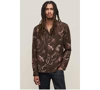 John Varvatos Straight Bottom Hem Shirt With Regular Collar Dark Plum size M | Casual Shirts Outlet | Men | White M