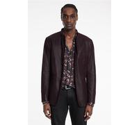 John Varvatos Varick Slim Fit Jacket Dark Plum size 46 | Leather Jackets Outlet | Men | Magenta 46