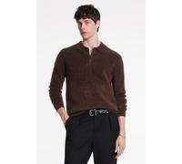 John Varvatos Verona Regular Fit Ls Polo Dark Brown size XXL | Poloshirts Outlet | Men | Brown XXL