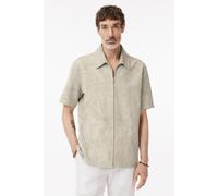 John Varvatos Wade Ss Collared Zip Up Perforated Leath Chalk size 46 | Light Jackets Outlet | Men 46