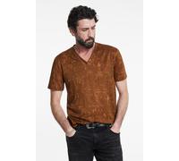 John Varvatos Men's Wooster V-Neck, Sienna Brown, S