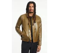 John Varvatos Zip Closure Slim Fit Moto Jacket Multi Z Brown Sugar size 50 | Leather Jackets Outlet | Men | Brown 50