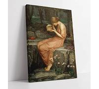 John W Waterhouse Psyche Opening Golden Box Canvas Wall Art Print Picture - 8 inch wide x 12 inch high (Frame Depth 30mm)