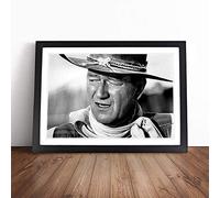 John Wayne (3) | Framed Wall Art Print | Modern Home Decor Picture | Ready to Hang Artwork for Living Room, Bedroom, Kitchen or Office | Multiple Sizes