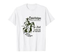 John Wayne Cowboy Courage in Green T-Shirt