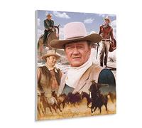 John Wayne Cowboy Hat Posters Paper Jigsaw Puzzle 1000 Pieces Adult Toys Decompression Game(38x26cm)-z156p