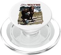 John Wayne Fighting Courage Quote PopSockets PopGrip for MagSafe