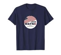 John Wayne for President T-Shirt, Men, Navy Blue, Small