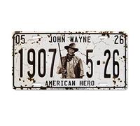 John Wayne License Plate 1907