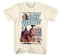 John Wayne - Mens Makeitwayne T-Shirt, Large, Natural