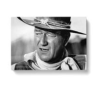 John Wayne No.3 Modern Canvas Wall Art Print Ready to Hang, Framed Picture for Living Room Bedroom Home Office Décor, 60x40 cm (24x16 Inch)