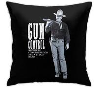 John Wayne Pattern Throw Pillow Covers Polyester Cushion Cover Cases Pillowcases Sofa Home Decor