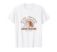 John Wayne Real Man Liberty Valance Quote T-Shirt