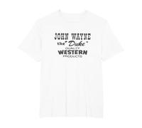 John Wayne The Duke Quality Westerns T-Shirt, Men's Big and Tall, White, 3X Tall