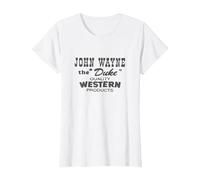 John Wayne The Duke Quality Westerns T-Shirt, Women, White, X-Small