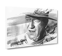 John Wayne Vol.3 V1 Canvas Print | Gallery Wrapped 30mm Frame Wall Art | 24x16 inches | Ready to Hang | Modern Picture | Living Room Bedroom Lounge Office