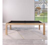 John West Billiard Table Vintage Oak 7 ft with Slate and Cover Plate