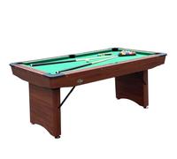 John West Folding Pool Table 6 ft Brown with Accessories