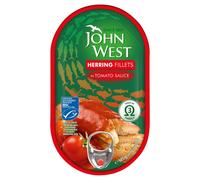 John West Herring Fillets in Tomato Sauce 145g ( pack of 10 )