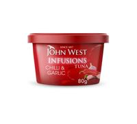 John West Infusions Tuna Chilli and Garlic, Pack of 12