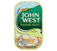 John West Mackerel Fillets in Olive Oil (125g) - Pack of 6