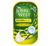 John West Mackerel Fillets in Sunflower Oil, 125 g