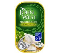 John West Mackerel Fillets in Sunflower Oil (125g) - Pack of 6