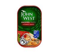 John West Mackerel Fillets in Tomato Sauce 10x125g Cans