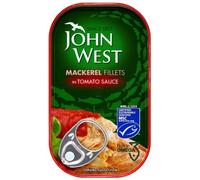 John West Mackerel Fillets In Tomato Sauce 125 g (Pack of 5)