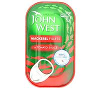John West Mackerel Fillets in Tomato Sauce (125g) - Pack of 6