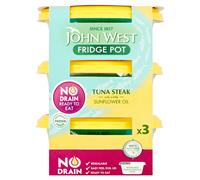 John West No Drain Tuna Steak in Sunflower Oil 3 x 110g
