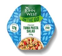John West On The Go Italian Tuna Pasta Salad 220g, Naturally High in Protein